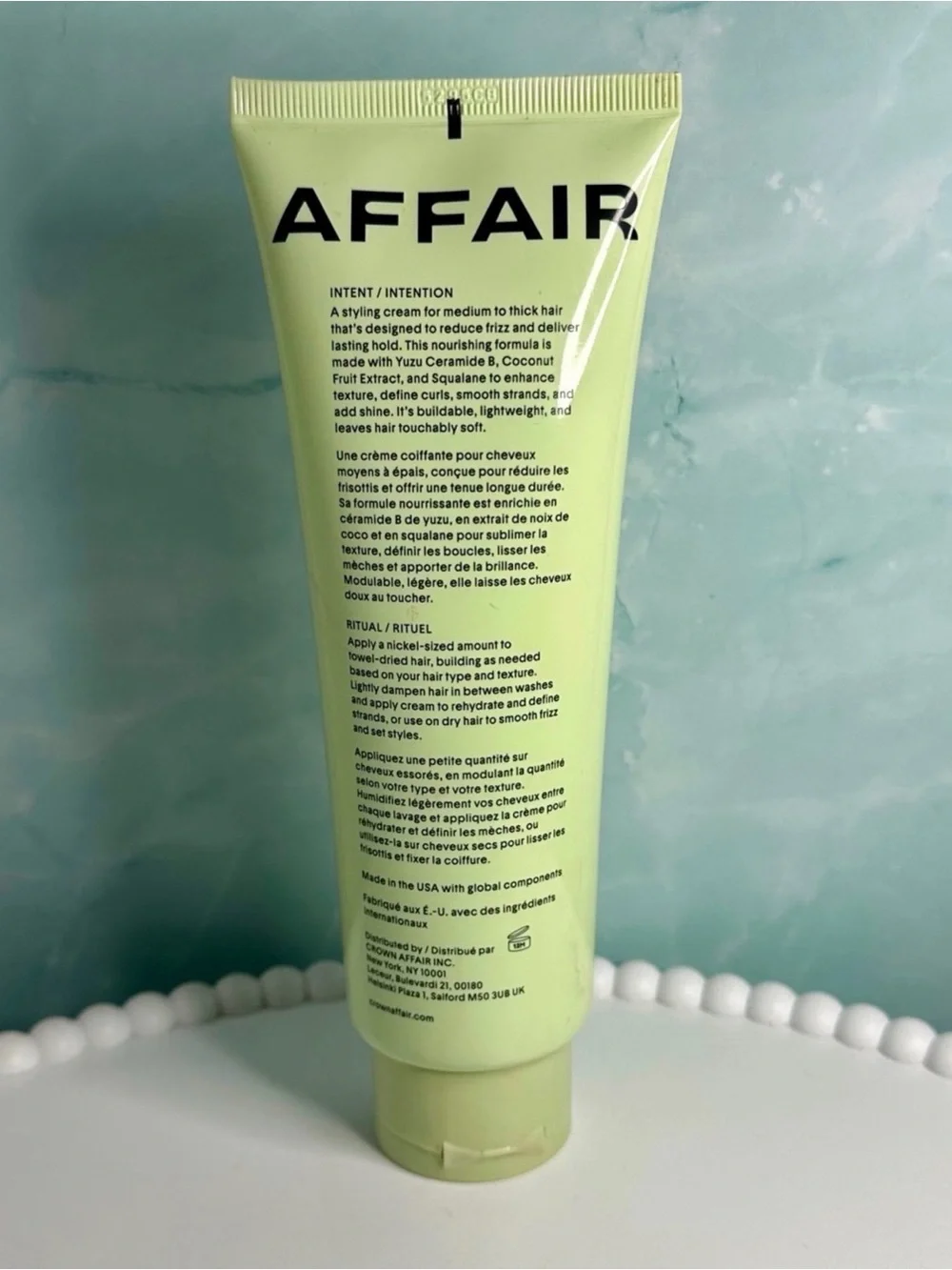 Crown Affair The Smoothing Air Dry Hair Styling Cream 6oz New without Box.